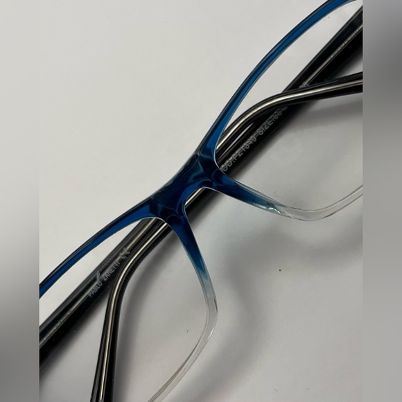 Affordable Eyewear-Pablo Zanetti Mod:PZ1349 55-18-136 Aqua Blue Fade & Blk Frame - Picture 11 of 14